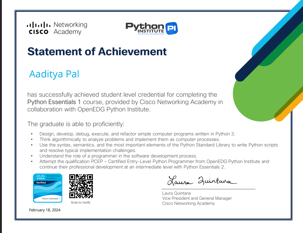Python Certificate